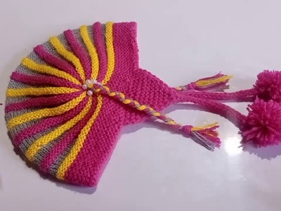Children topi bunne tarika.baby cap knitting.choti wala topi design.फूर्के टोपी बुन्ने तरिका