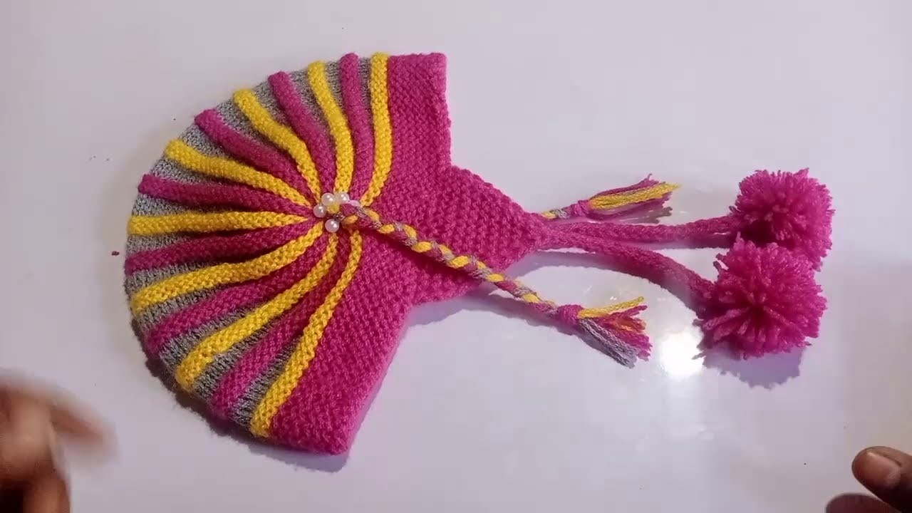 Children topi bunne tarika.baby cap knitting.choti wala topi design.फूर्के टोपी बुन्ने तरिका