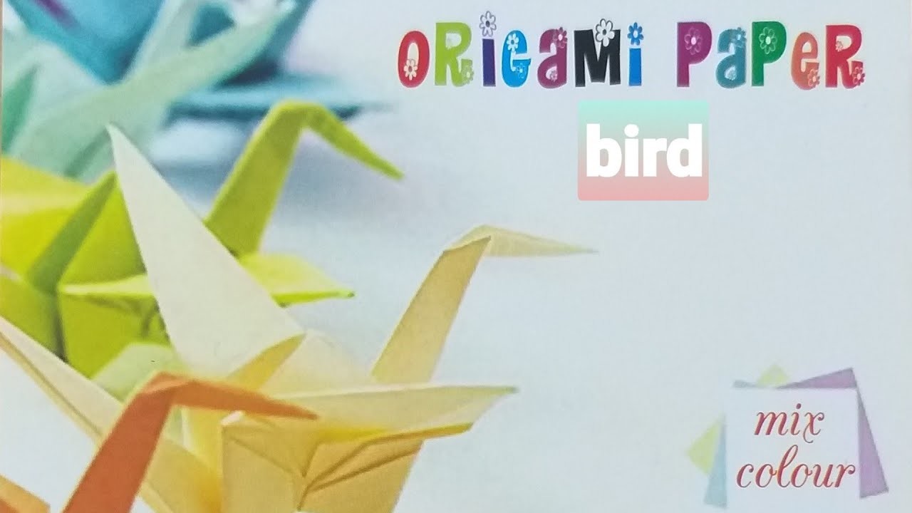 DIY origami paper folding bird
