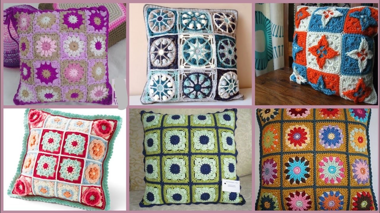 Beautiful And Wonderful Crochet Cushions Cover Design And Pattern