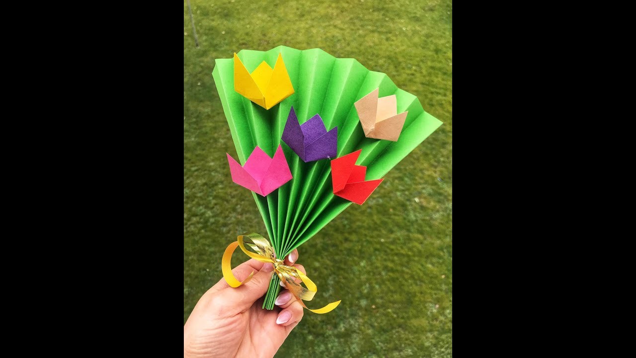 Bukiet tulipanów z papieru ;)
