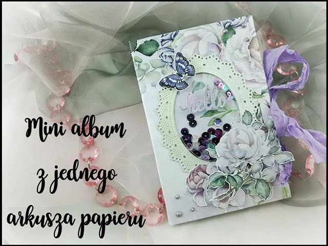 Mini album z jednego arkusza papieru