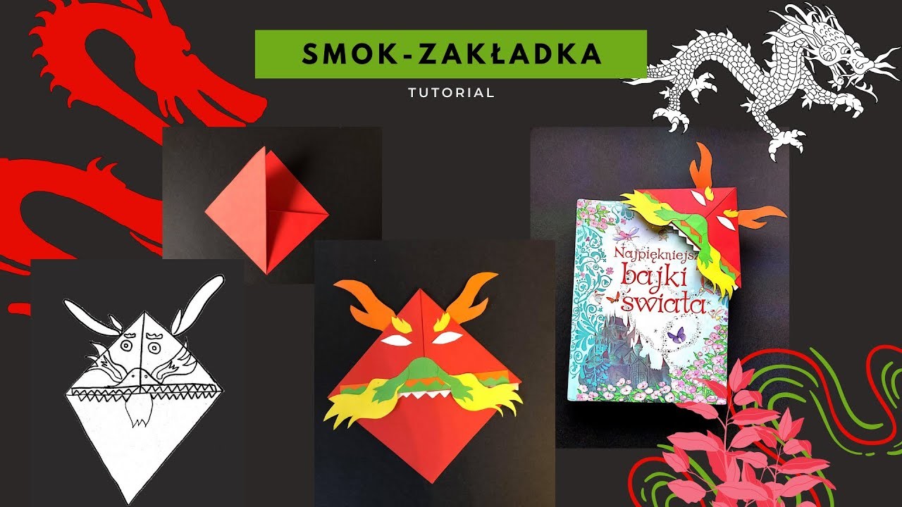 SMOK ZAKŁADKA origami krok po kroku ???? zabawa dla dzieci na ferie