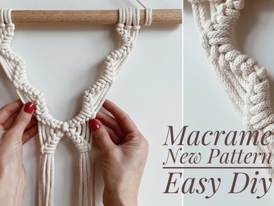 DIY Macrame New Pattern For Beginners. Łatwy wzór dla początkujących