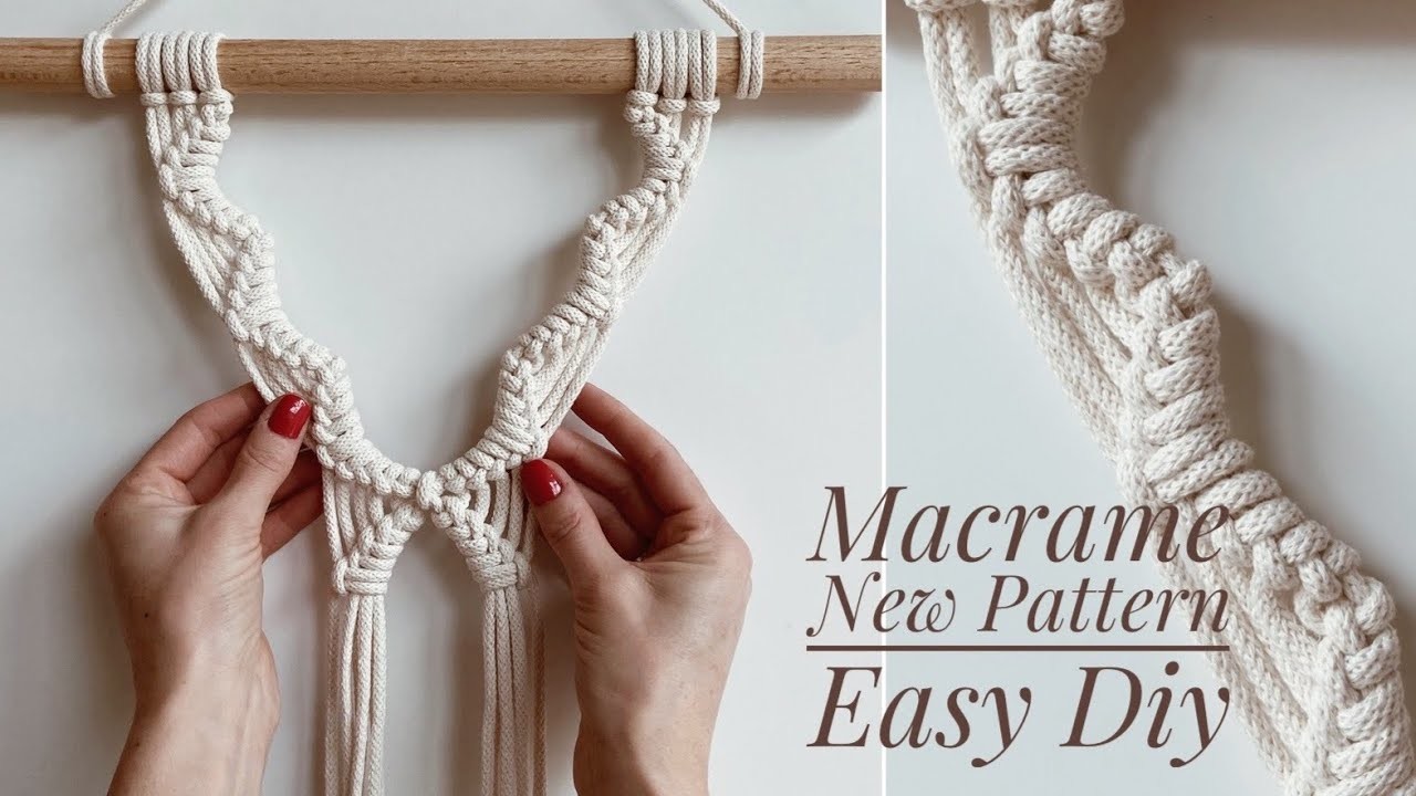 DIY Macrame New Pattern For Beginners. Łatwy wzór dla początkujących