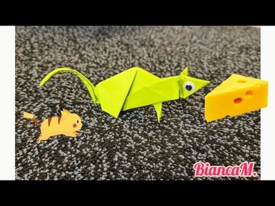 How to make a Paper Mouse | Easy Origami | Tutorials | Art and Crafts | #BiancaMxyz