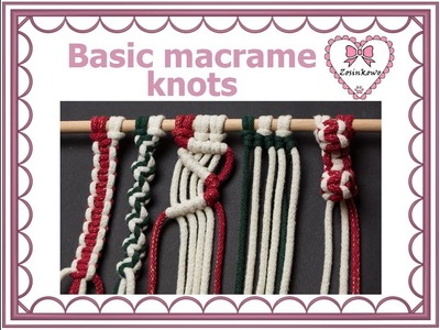 Podstawy makramy - podstawowe sploty (Basic macrame knots)