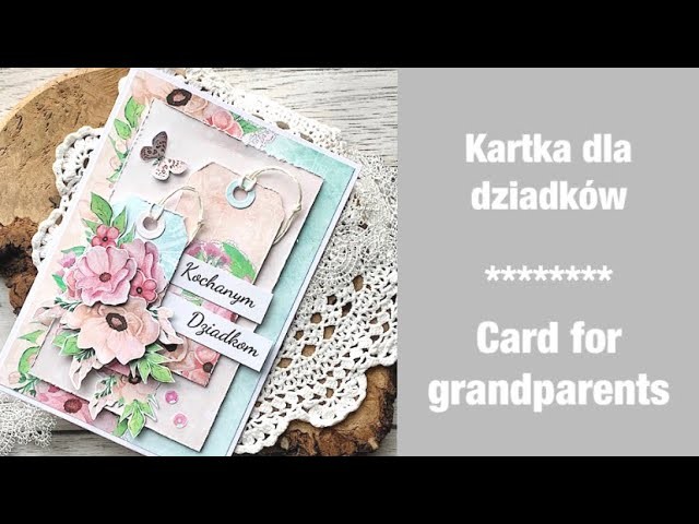 Card for grandparents || kartka dla dziadków #altairart #skarbnicapomysłów #dladziadków #simlpecard