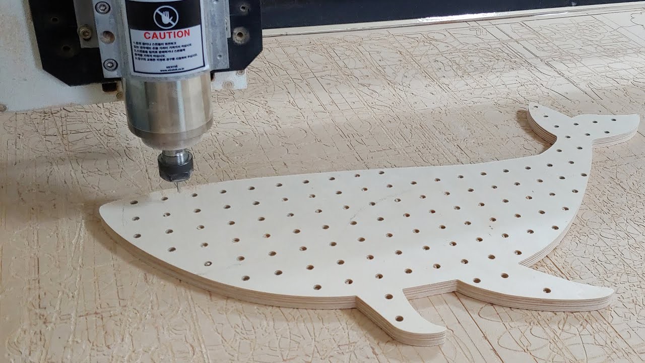 DIY Whale pegboard organizer | CNC project