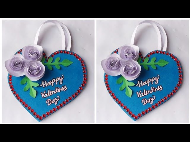 How to make Valentine day card || Diy Valentine dau card .