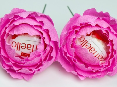 Розы из конфет раффаэлло. Цветы для букетов из конфет своими руками