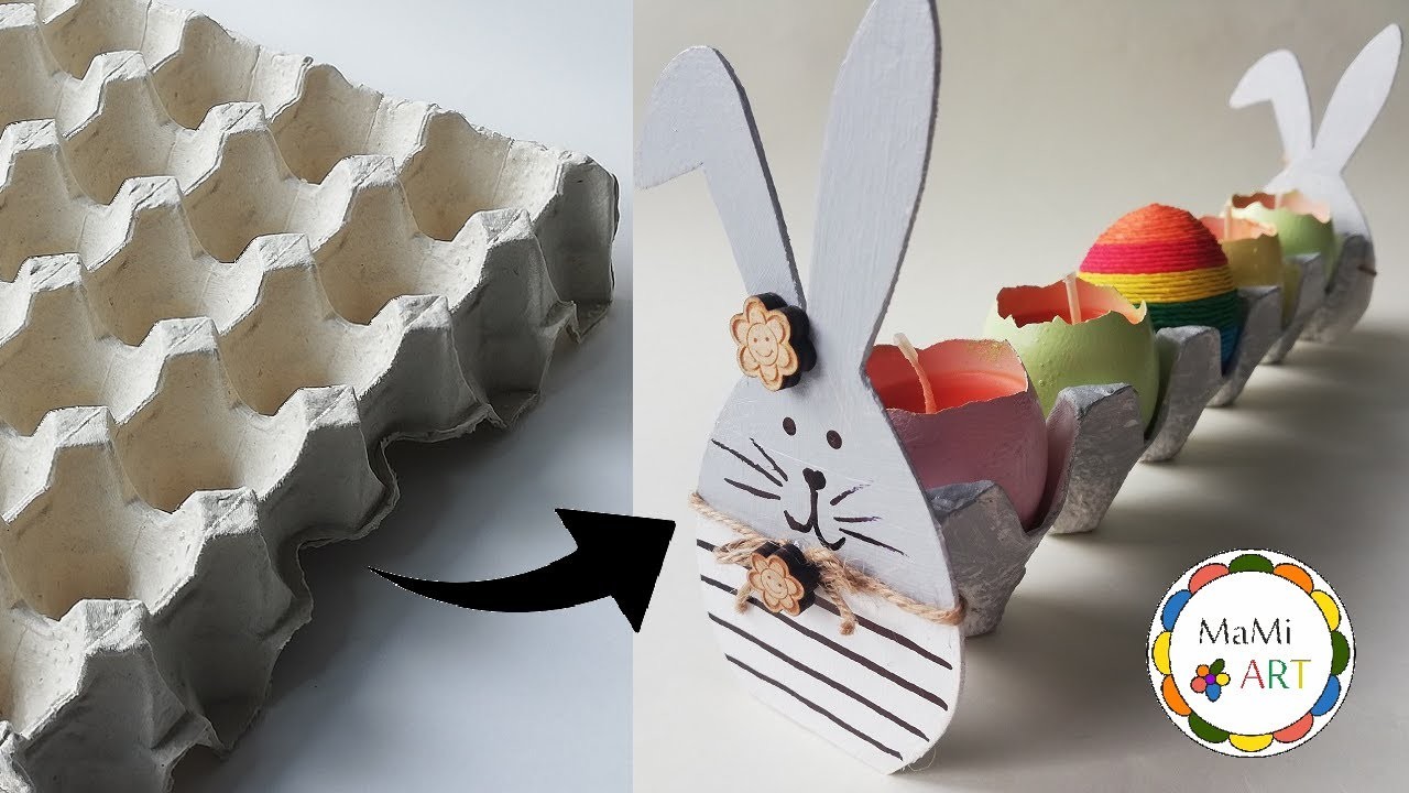 Prosty pomysł na dekorację wielkanocną z opakowań po jajkach