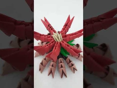 3d origami flower | cute flower#3dorigami#3dorigamiflower#origami#papercrafts