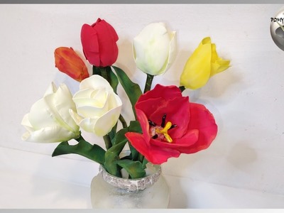 Jak robić tulipany DiY - Pomysły Plastyczne DiY