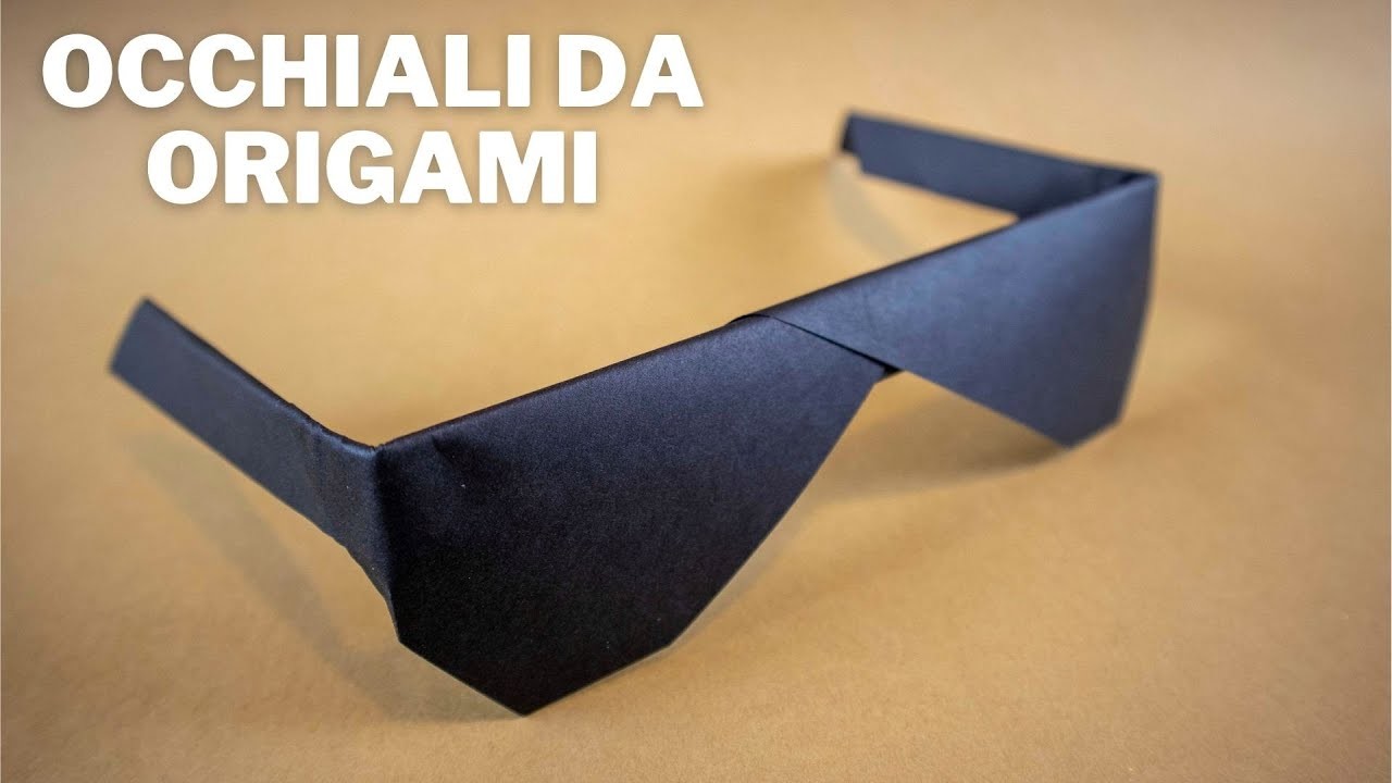 Origami Semplici: Occhiali da Sole (origami facili)