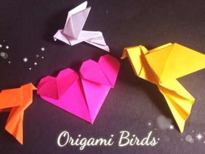 3D Paper Pigeons Making | origami bird | paper bird | ओरिगामी पक्षी