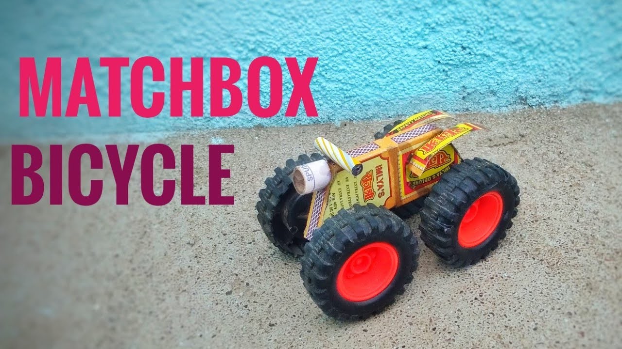 How to make bicycle at home || diy matchbox bicycle साइकिल