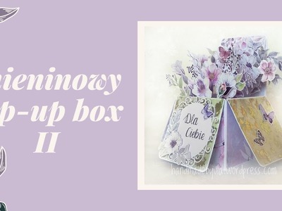 Imieninowy pop-up box II | Pop-up box card for name day