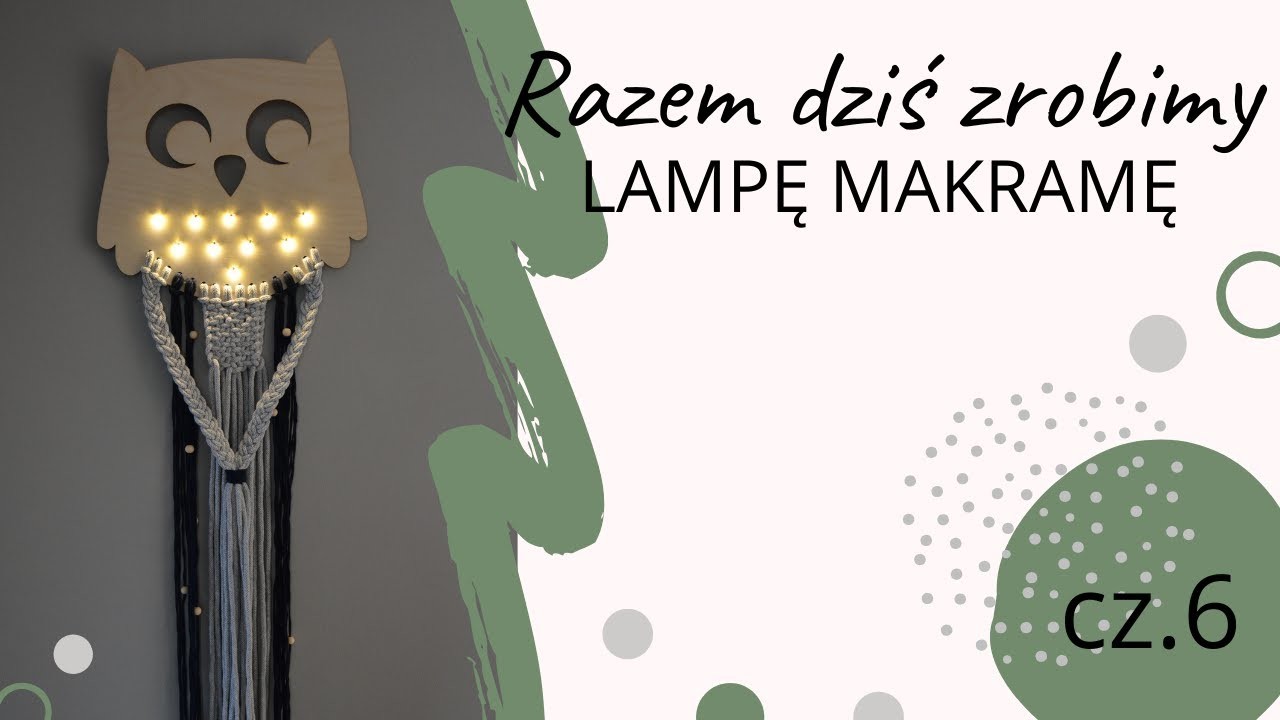 Lampa Makrama | Macrame Lamp | DIY