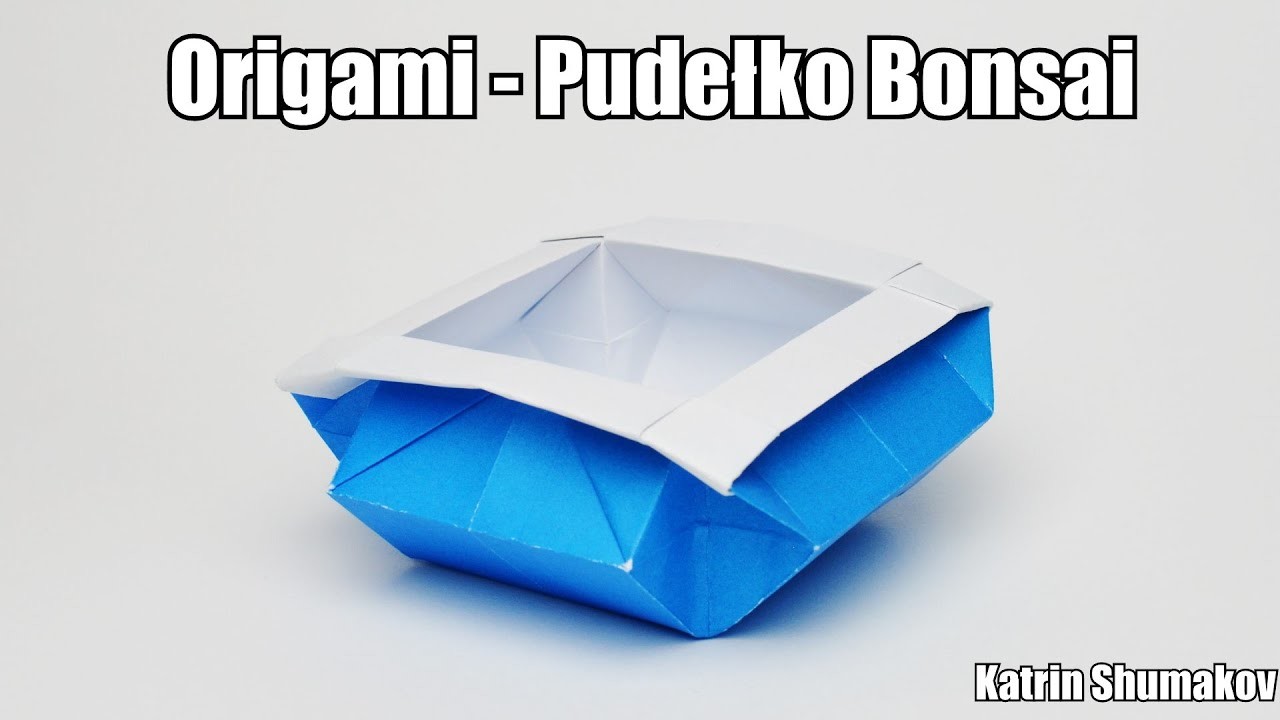 Origami - Pudełko Bonsai