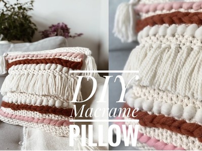 DIY Macrame Pillow. How To Make Macrame Pillow.Jak zrobić poduszkę ze sznurka