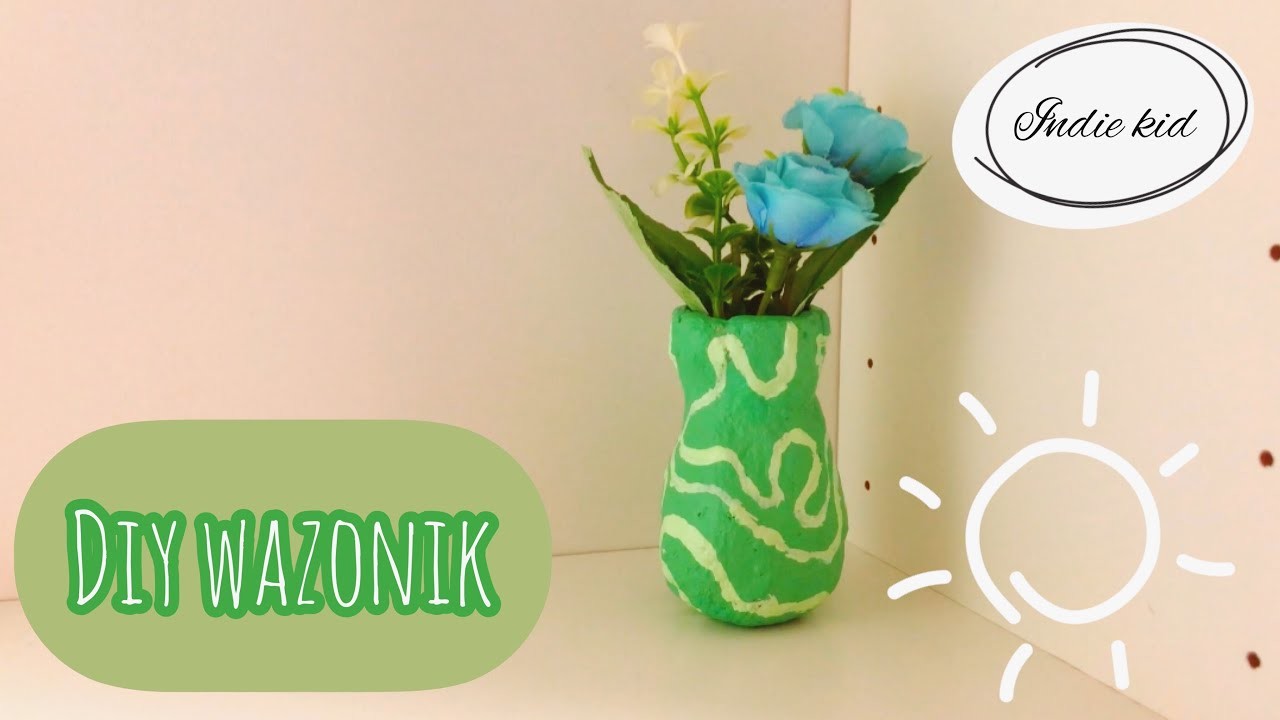 Diy wazonik + przepis na domową masę papierową | Aesthethic DIY