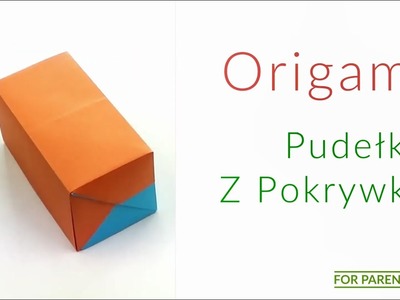 Origami prostokątne pudełko z pokrywką proste origami modułowe ???? Trudność: ❤️❤️????????????