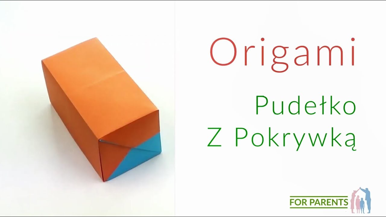 Origami prostokątne pudełko z pokrywką proste origami modułowe ???? Trudność: ❤️❤️????????????