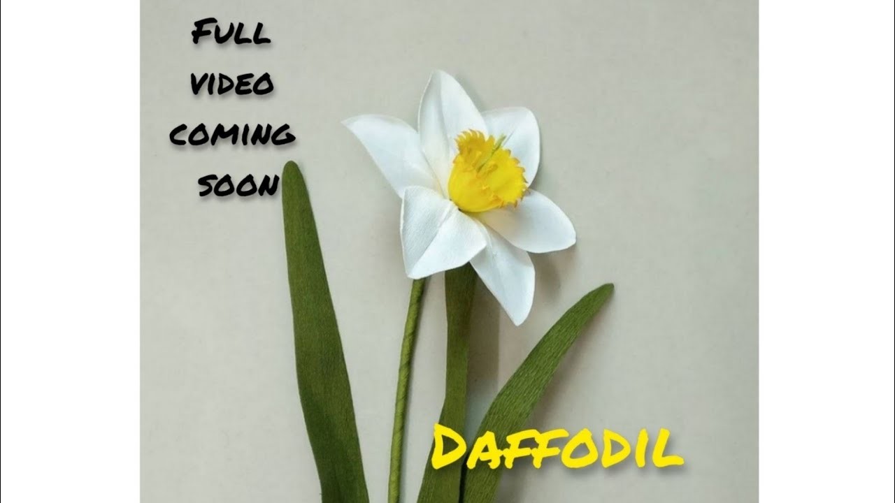 Paper flower.paper crafts.daffodil's.golden flowers #shorts  #diy #kids