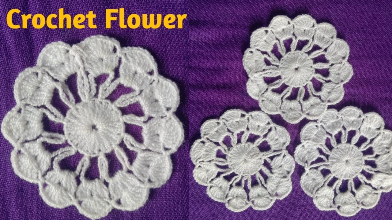 Crochet Ki Tikiya Banane Ka Tarika.Crochet Flower.Crochet Tikiya Design.Wollen Tikiya Full Tutorials