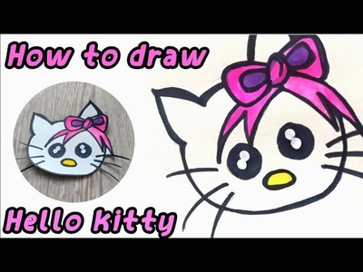 #How to draw  Hello #Kitty, EASY #drawing ❤️