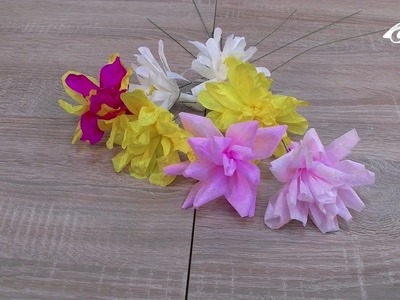 Kwiaty z Bibuły do Palmy Wielkanocnej