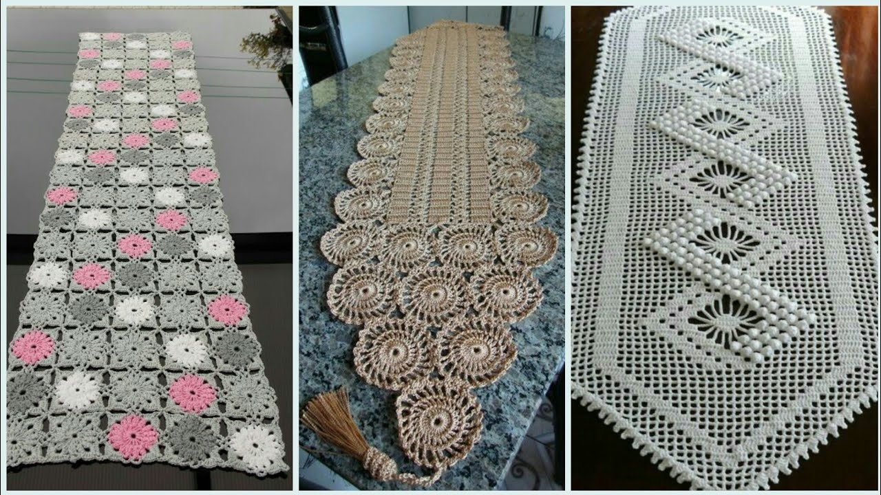 Latest & Stylish Crochet boho Table runner. mat for decoration