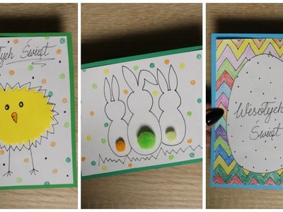 Proste kartki wielkanocne DIY | Easy Easter cards tutorial