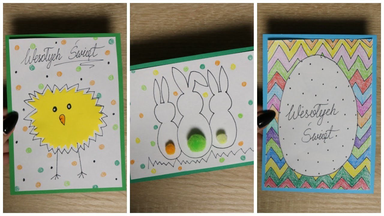 Proste kartki wielkanocne DIY | Easy Easter cards tutorial