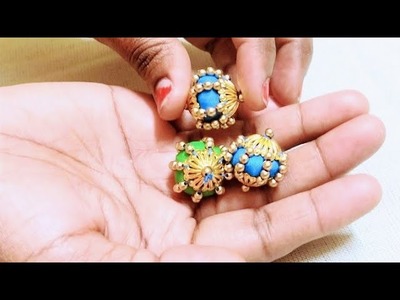 Saree Kuchu #370 Saree Kuchu Grand Look Bridal New Design Using Beads & Fabric !! Smart Art & Crafts