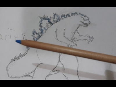 Como dibujar a GODZILLA parte 2