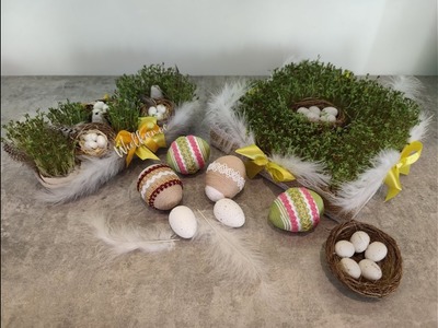 Jak zrobić i udekorować rzeżuchę wielkanocną. How to make and decorate Easter cress