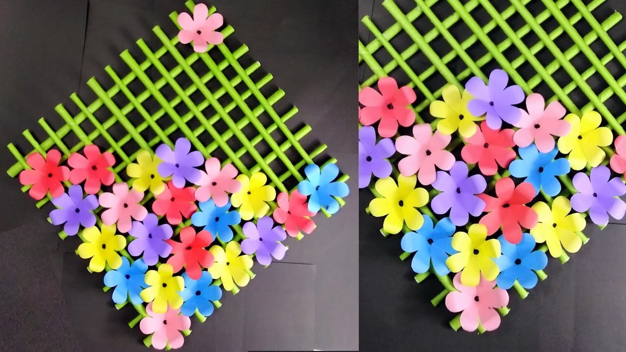 Wallmate. paper wallmate. wall hanging craft ideas. kagojer ful banano wall decor কাগজের ওয়ালমেট