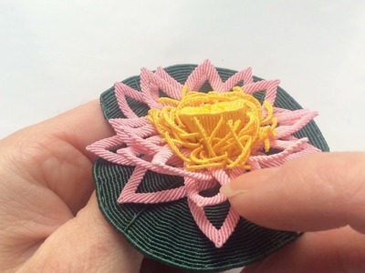 3D Lotus Brooch
