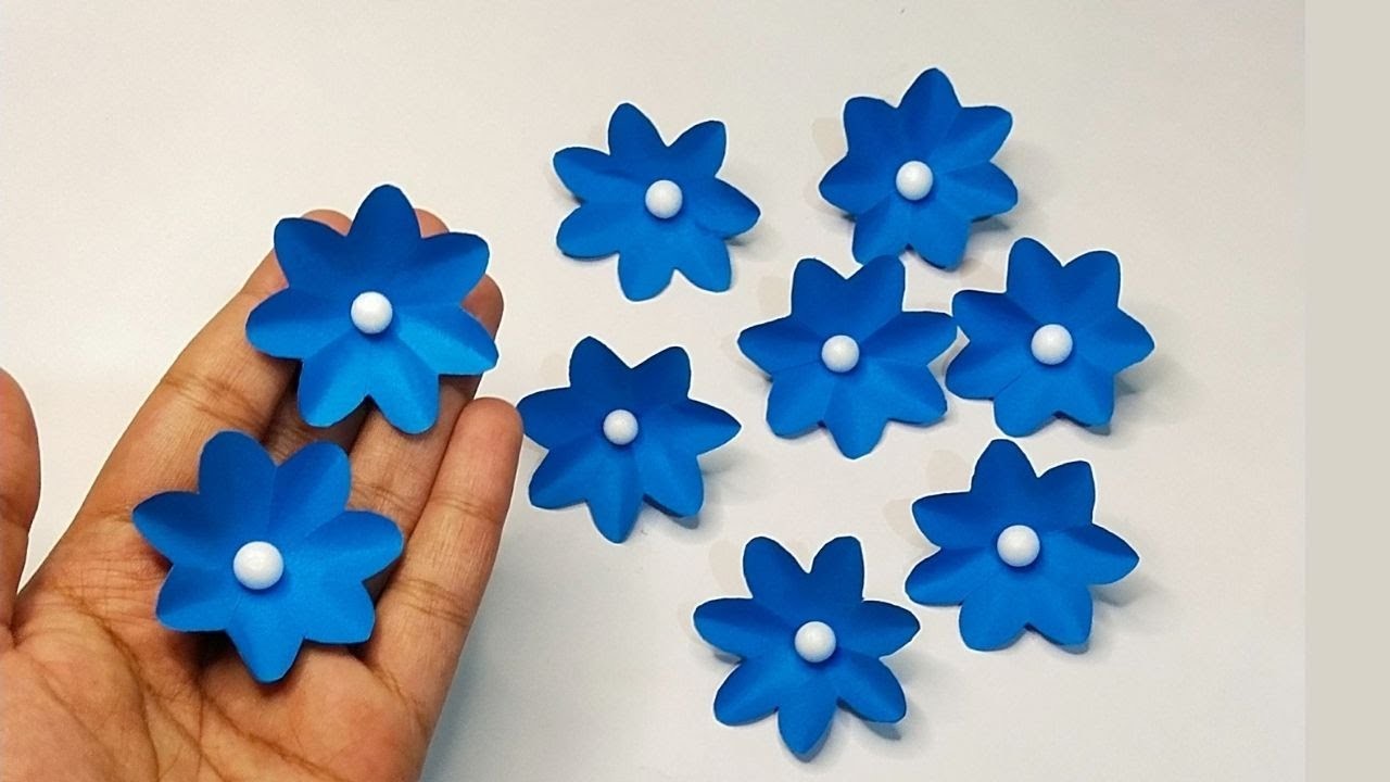 Easy Paper Flower | Paper Flower DIY | Kagaj Ke Phool | Paper Ka Phool Kaise Banate Hai |पेपर का फुल