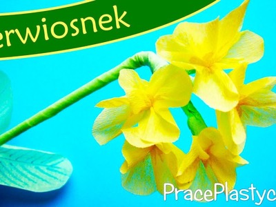 Jak zrobić pierwiosnka? Wiosenne kwiaty - praca plastyczna | Wiosenne prace plastyczne | Wiosna