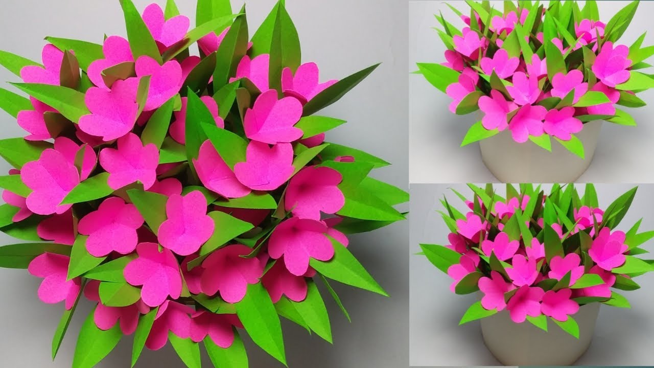 Bunga Cantik Dari Kertas Origami.Beautyfull Flower With Origami Paper