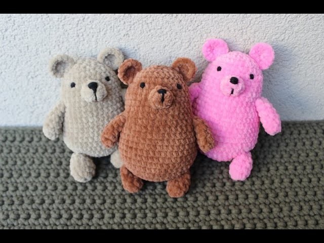 Mały miś na szydełku crochet teddy  bear