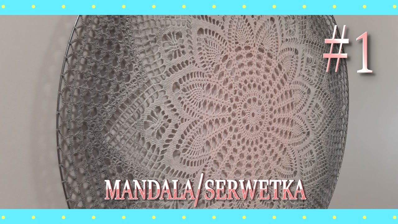 Mandala.serwetka na szydełku #1.5 (rzędy 1-18)