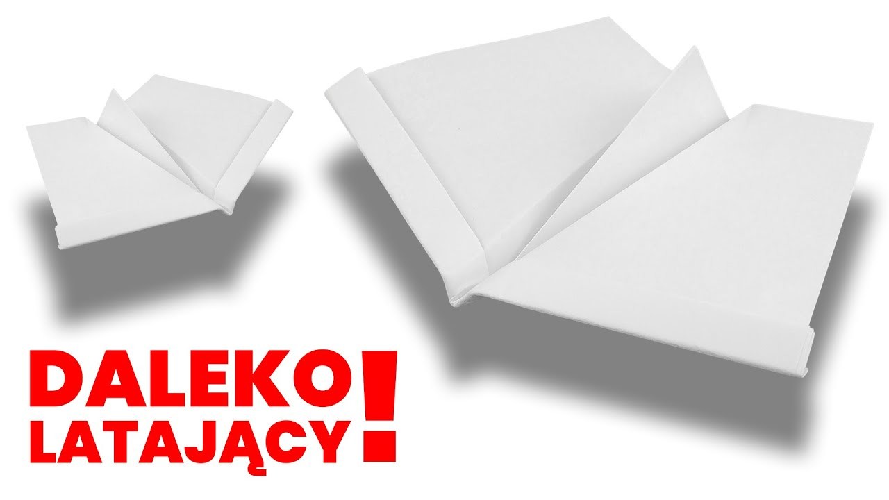 SAMOLOT Z PAPIERU DO SZYBKICH LOTÓW Daleko Latający JAK ZŁOŻYĆ SAMOLOT Z PAPIERU Paper Airplane