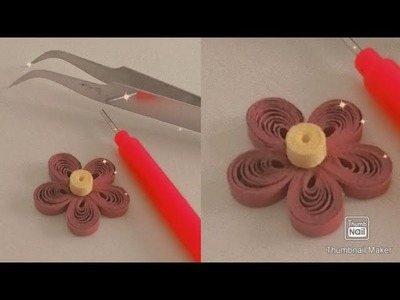 Snapchat paper quilling | paper quilling flower | Fathima diy crafting