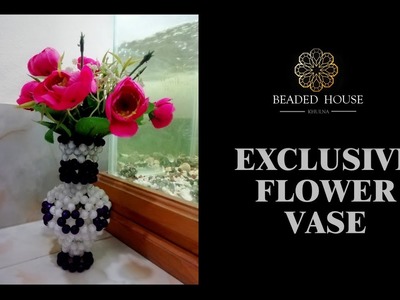 Creating Beaded Flower Vase||পুতির ফুলদানি তৈরি||Beaded House Khulna
