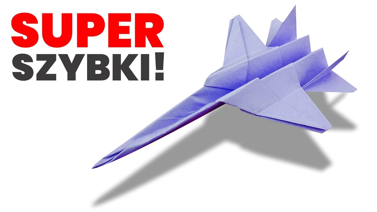 Samolot Z Papieru SUPER SZYBKI Mega Samolot Z Kartki Papieru WORLD RECORD PAPER AIRPLANE SUPER SPEED