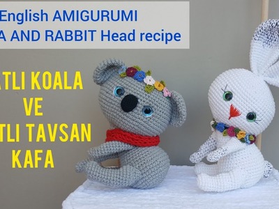 AMİGURUMİ TATLI KOALA KAFA TARİFİ  Amigurumi head recipe in English   #koala #amigurumi #forefoot